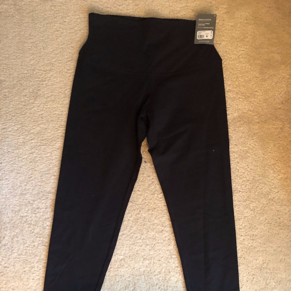 Yummie Compact Cotton Leggings- Black